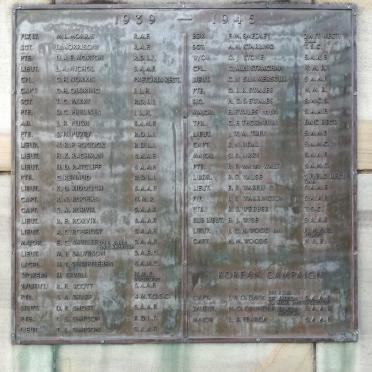 4. Memorial Wall WWI, WWII and Korean Campaign