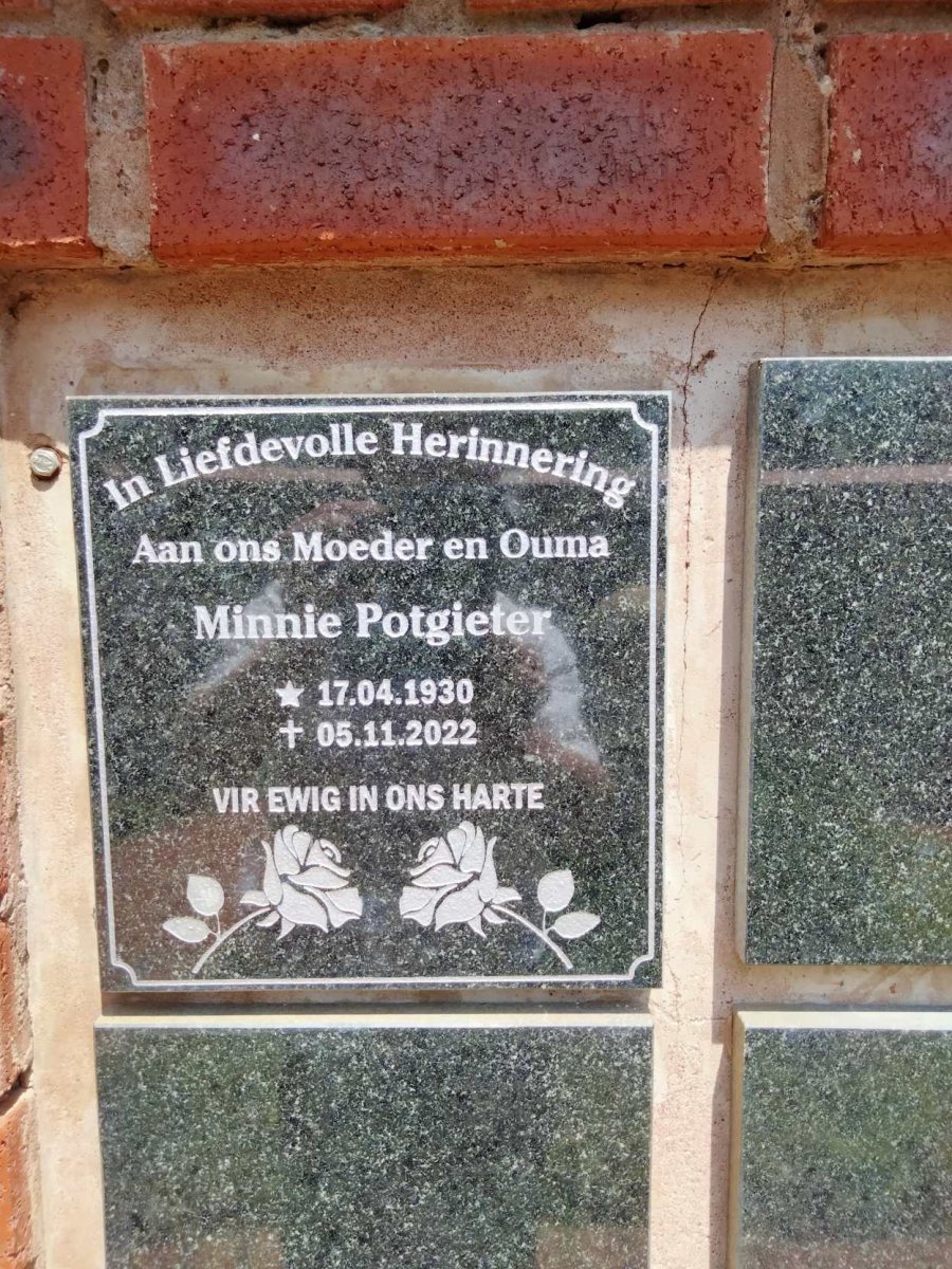 POTGIETER Minnie 1930-2022