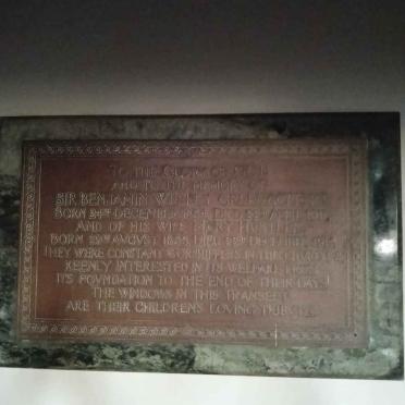 GREENACRE Benjamin Wesley, Sir 1834-1911 & Mary Hustler 1838-1916