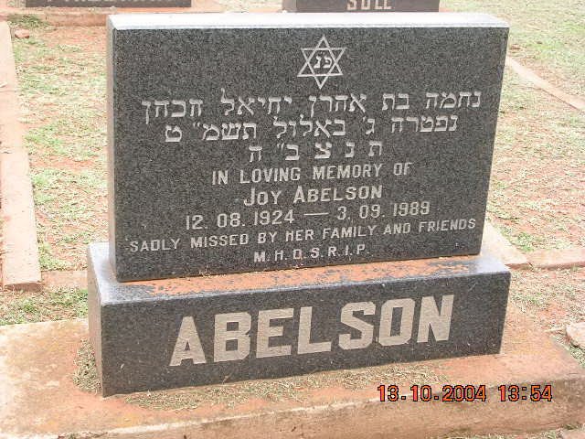 ABELSON Joy 1924-1989
