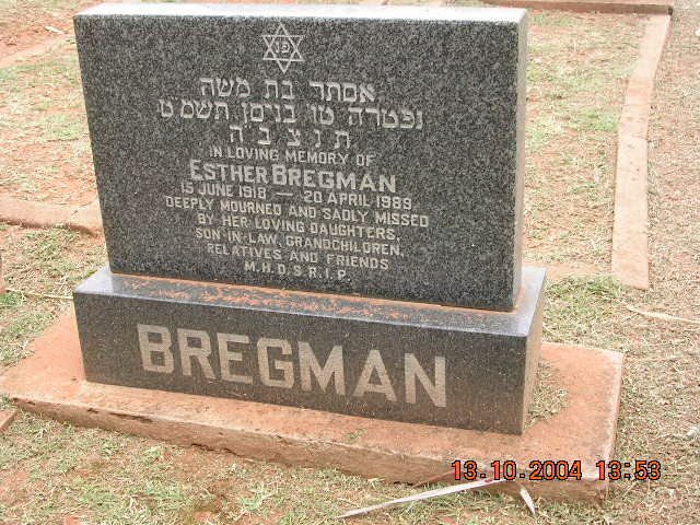 BERGMAN Esther 1918-1989