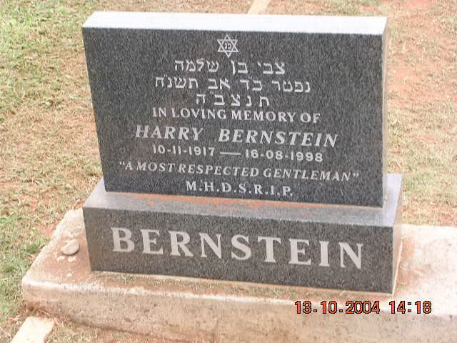 BERNSTEIN Harry 1917-1998