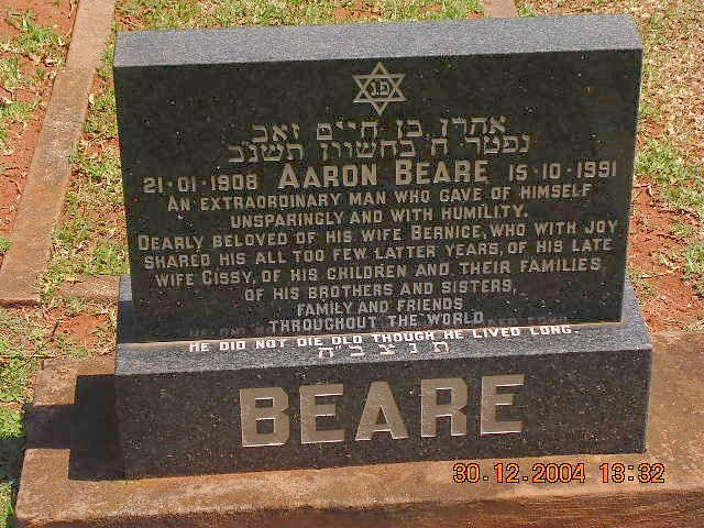 BEARE Aaron 1908-1991