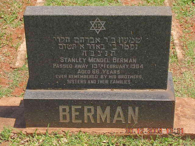 BERMAN Stanley Mendel -1984