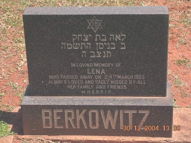 BERKOWITZ Lena -1985