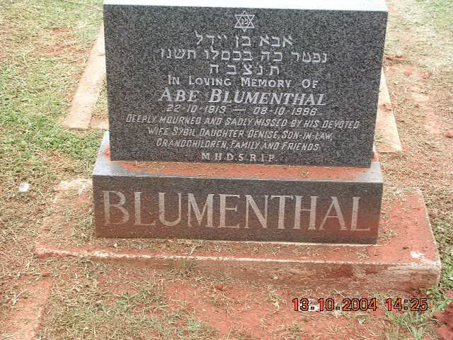 BLUMENTHAL Abe 1913-1996