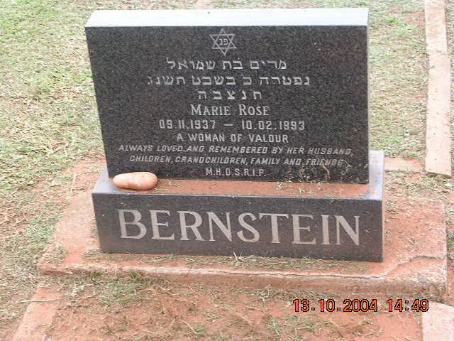 BERNSTEIN Marie Rose 1937-1993