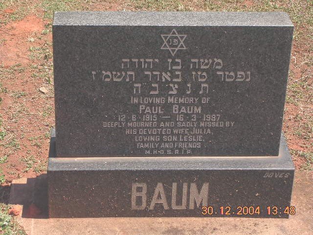 BAUM Paul 1915-1987