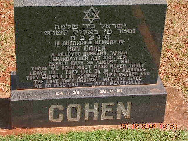 COHEN Roy -1991