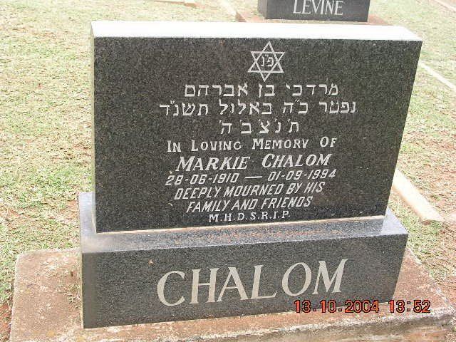 CHALOM Markie 1910-1994