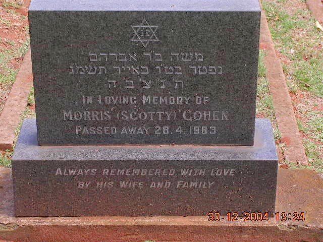 COHEN Morris -1983