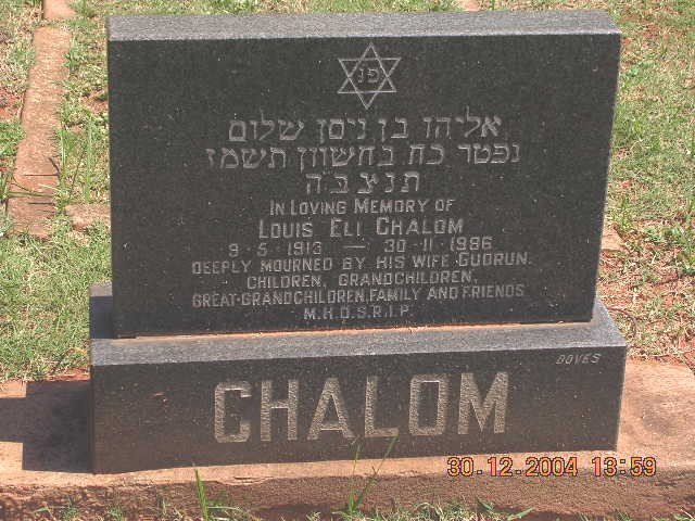 CHALOM Louis Eli 1913-1986