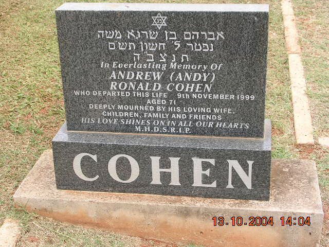 COHEN Andrew Ronald -1999