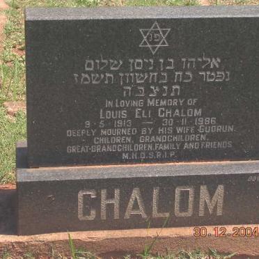 CHALOM Louis Eli 1913-1986