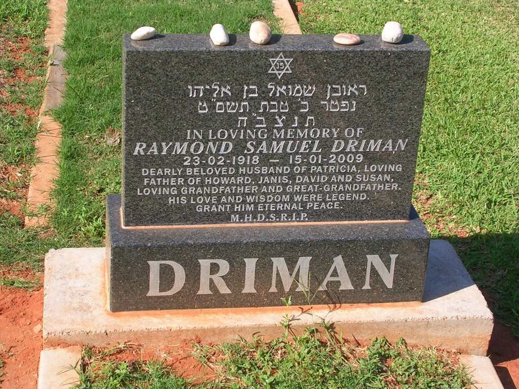 DRIMAN Raymond Samuel 1918-2009