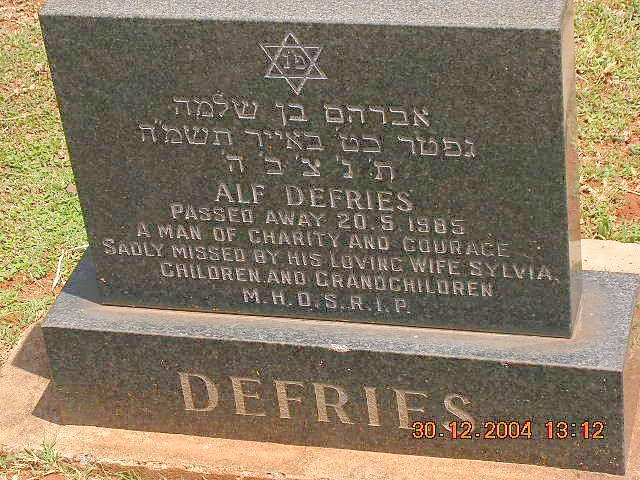 DEFRIES Alf -1985