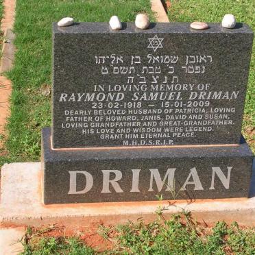 DRIMAN Raymond Samuel 1918-2009