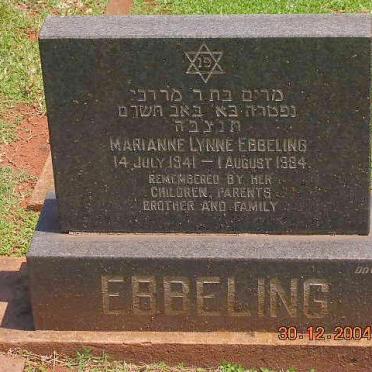 EBBELING Marianne Lynne 1941-1984