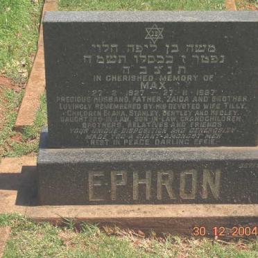 EPHRON Max 1927-1987