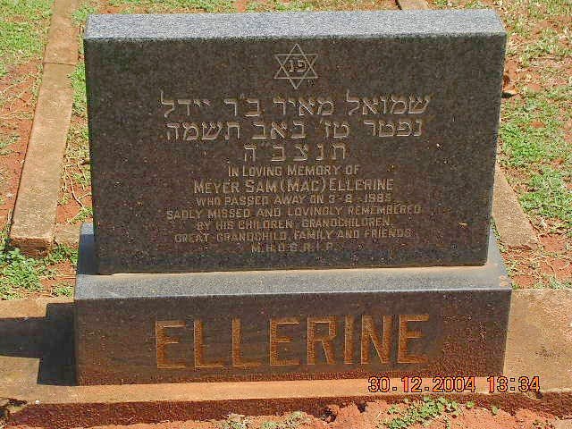 ELLERINE Meyer Sam -19??