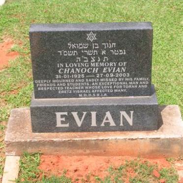 EVIAN Chanoch 1925-2003