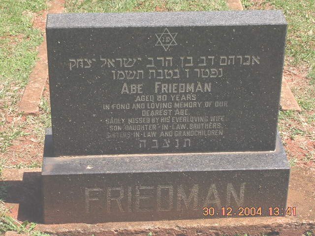FRIEDMAN Abe