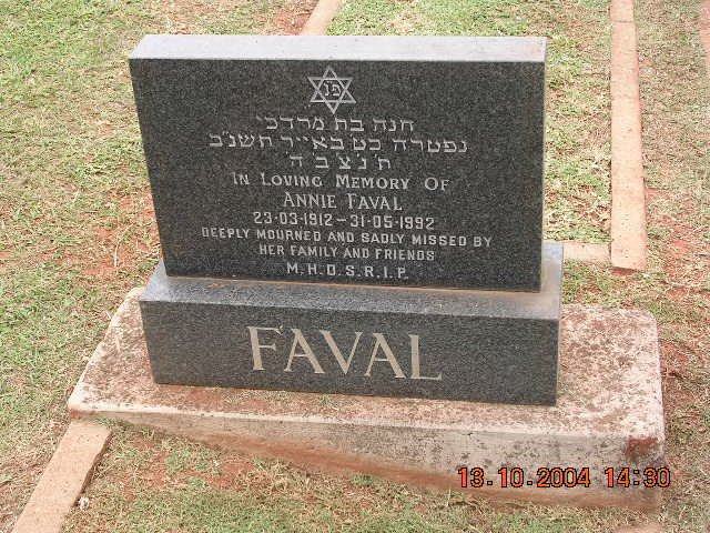 FAVAL Annie 1912-1992