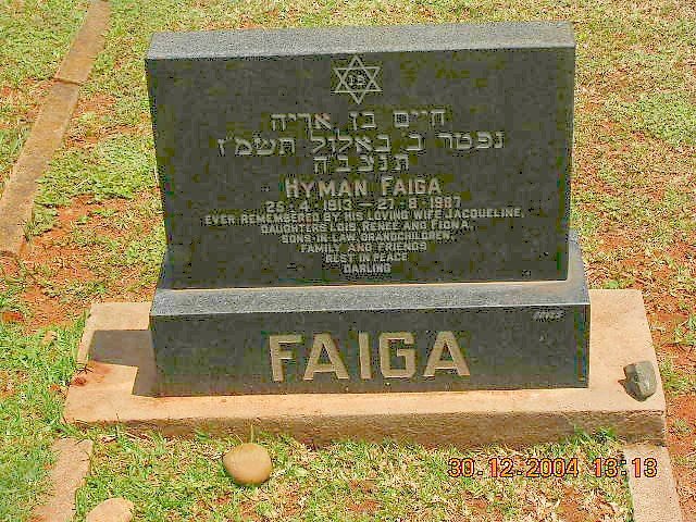 FAIGA Hyman 1913-1987