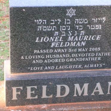 FELDMAN Lionel Maurice -2005