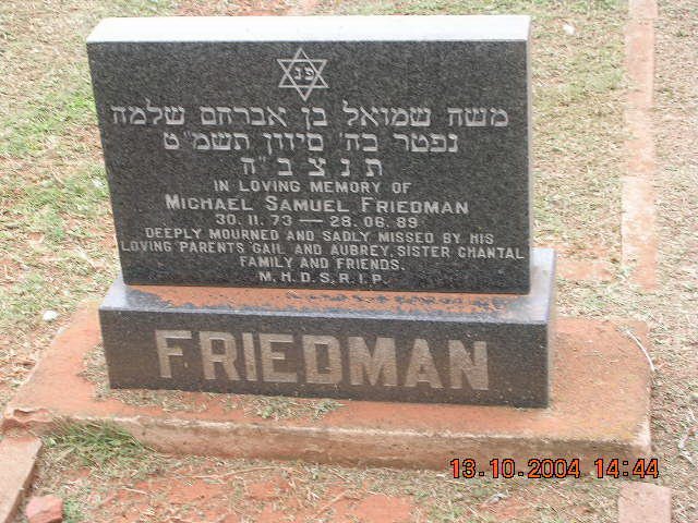FRIEDMAN Michael Samuel 1973-1989