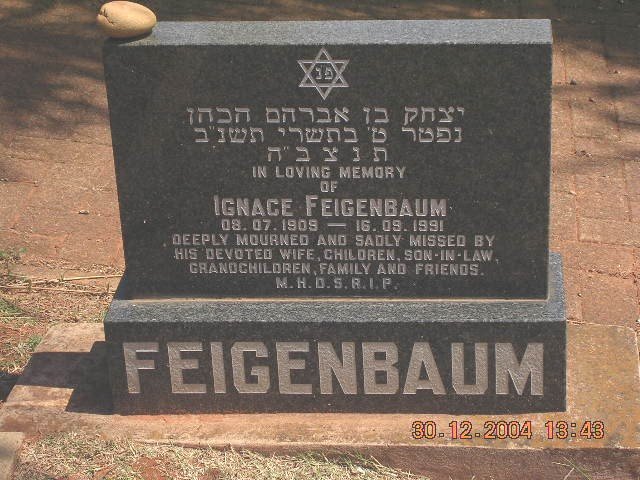 FEIGENDAUM Ignace 1906-1991