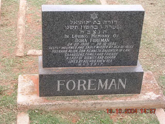 FOREMAN Dora 1908-1995