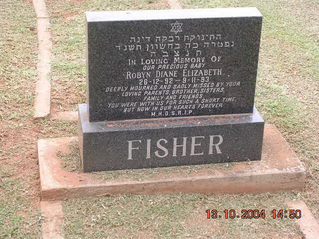 FISHER Robyn Diane Elizabeth 1992-1993
