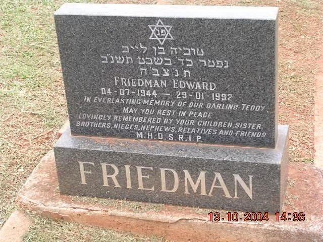 FRIEDMAN Edward 1944-1992