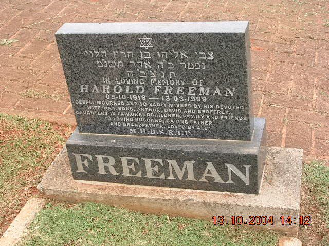 FREEMAN Harold 1916-1999