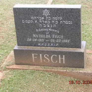 FISCH Mathilda 1901-1989