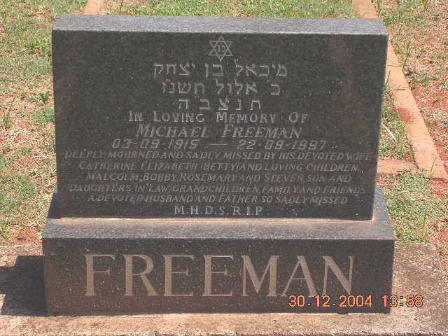 FREEMAN Michael 1915-1997