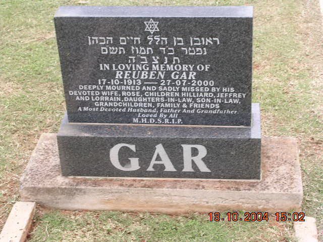 GAR Reuben 1913-2000