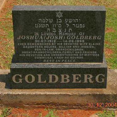 GOLDBERG Joshua 1912-1999