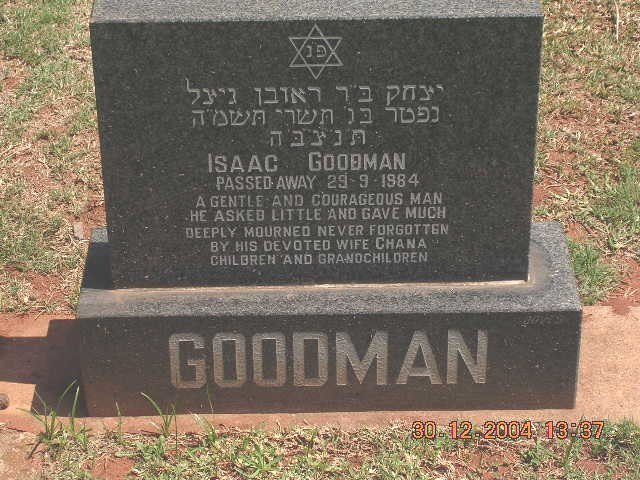 GOODMAN Isaac -1984