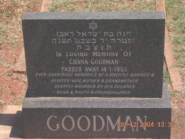 GOODMAN Chana -19?5