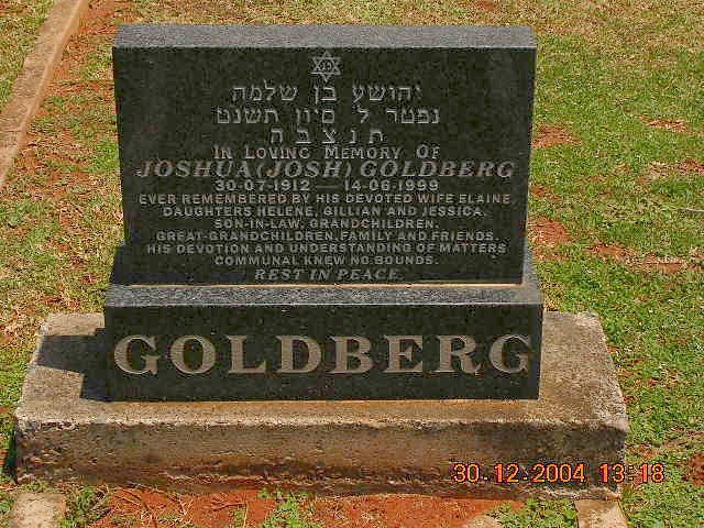GOLDBERG Joshua 1912-1999