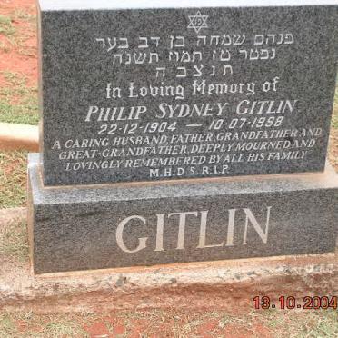 GITLIN Philip Sydney 1904-1998