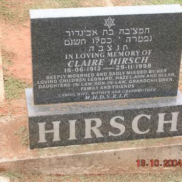 HIRSCH Claire 1913-1998
