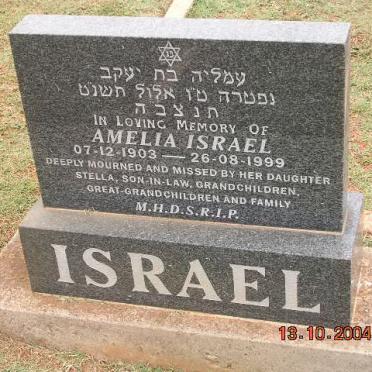 ISRAEL Amelia 1903-1999