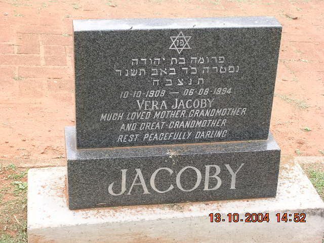 JACOBY Vera 1908-1994