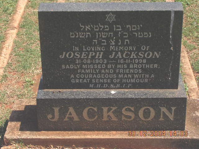 JACKSON Joseph 1903-1998