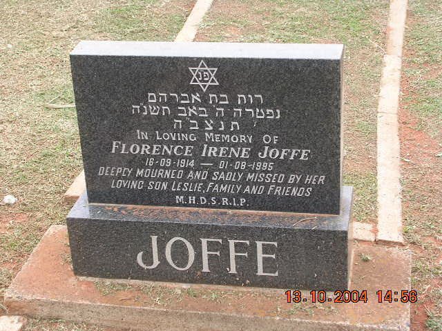 JOFFE Florence Irene 1914-1995