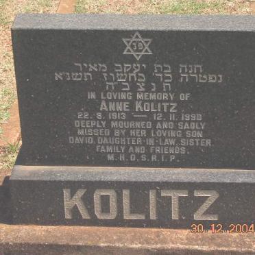 KOLITZ Anne 1913-1990