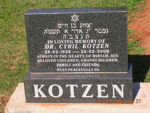 KOTZEN Cyril 1926-2005